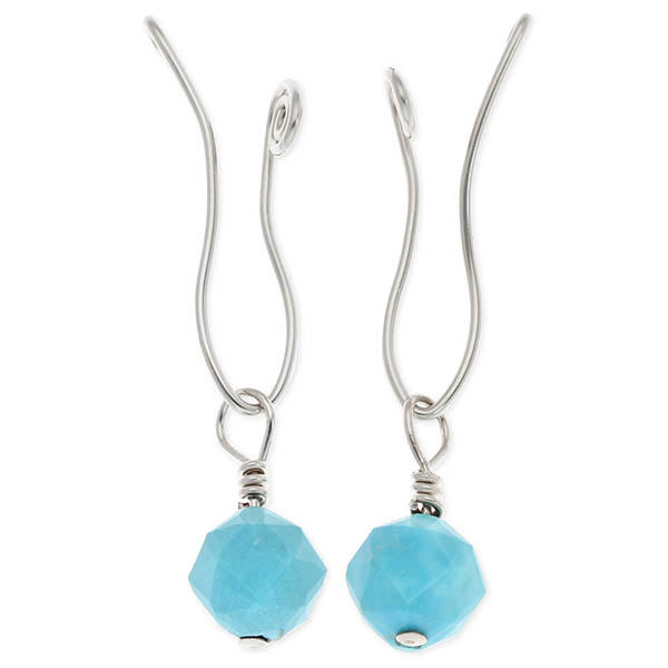 UZUOU シルバーフィルドイヤリング