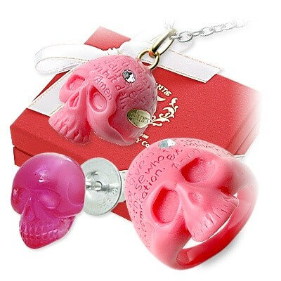 SAINTS スカル3点セット(ピンク)