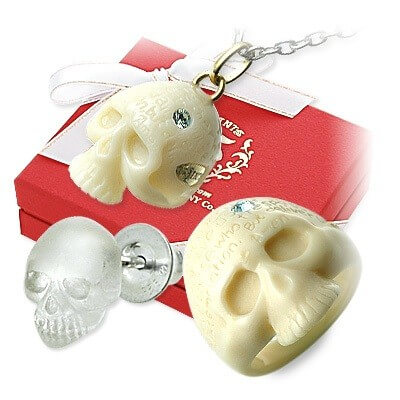 SAINTS スカル3点セット(ホワイト)