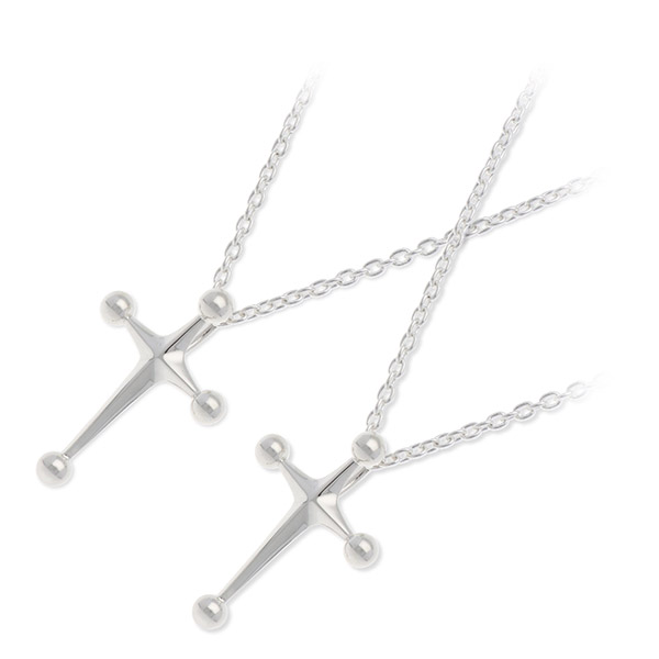 SPACE LAB ペアシルバーペアペンダント