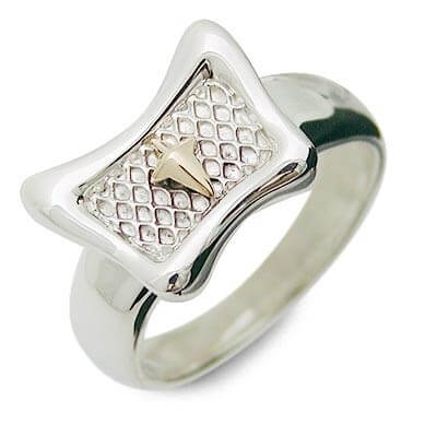 SPACE LAB シルバー/K18コンビリング