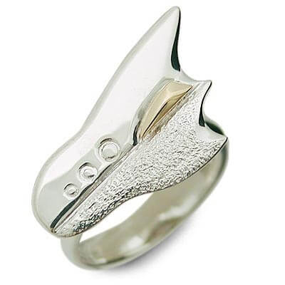 SPACE LAB シルバー/K18コンビリング