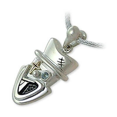 SPACE LAB シルバー/K18コンビペンダント