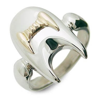 SPACE LAB シルバー/K18コンビリング