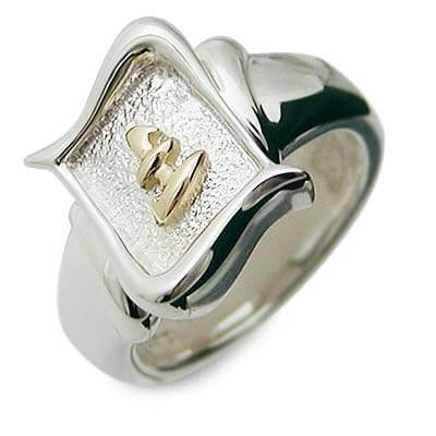 SPACE LAB シルバー/K18コンビリング