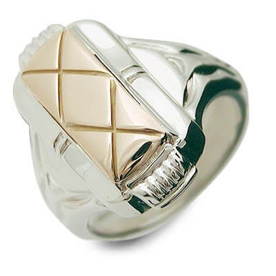 SPACE LAB シルバー/K18コンビリング