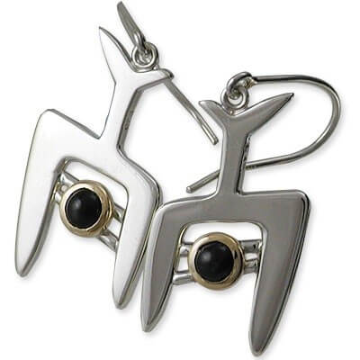 SPACE LAB シルバー/K18コンビフックピアス