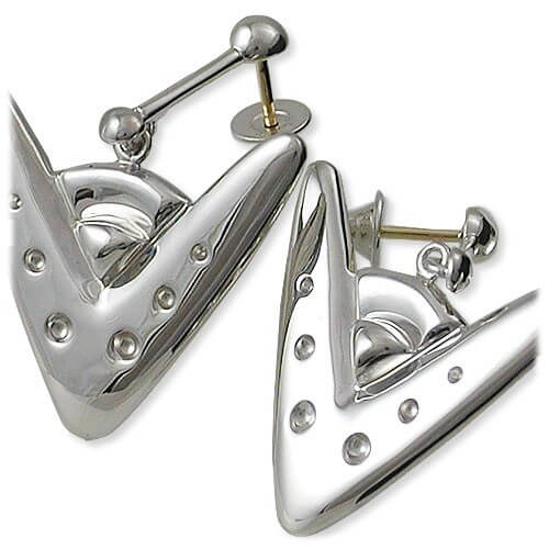 SPACE LAB シルバースタッドピアス