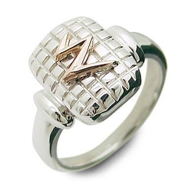 SPACE LAB シルバー/K18コンビリング