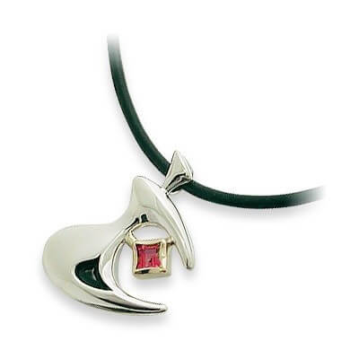 SPACE LAB シルバー/K18コンビペンダント