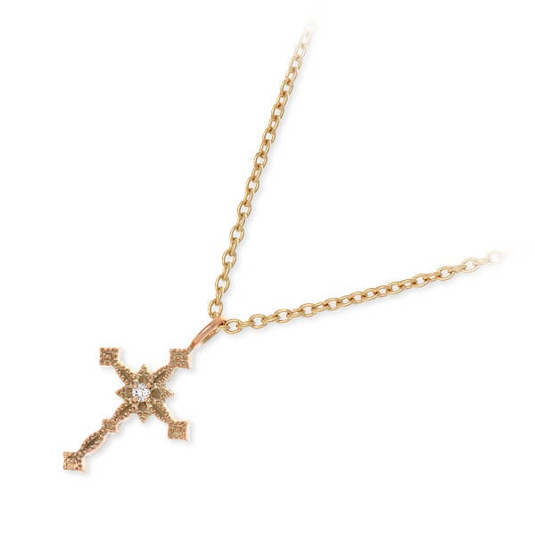 Sync Note by Dr MONROE ピンクゴールドネックレス