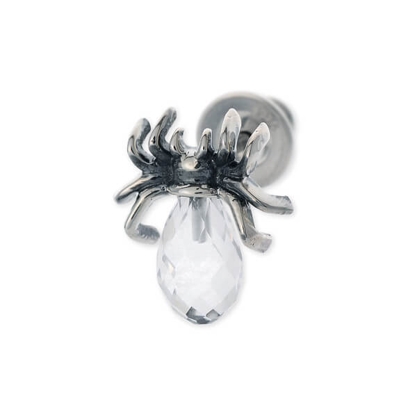 Sync Note by Dr MONROE シルバーピアス(片耳用)