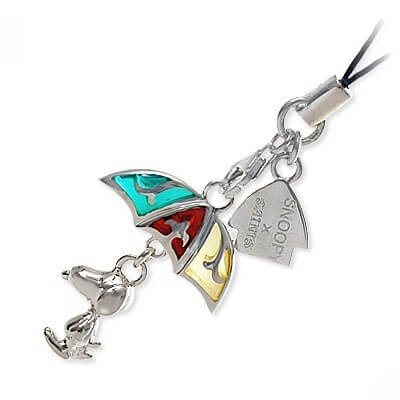 SAINTS シルバー携帯ストラップ