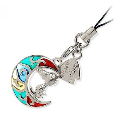 SAINTS シルバー携帯ストラップ