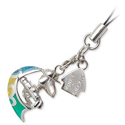 SAINTS シルバー携帯ストラップ