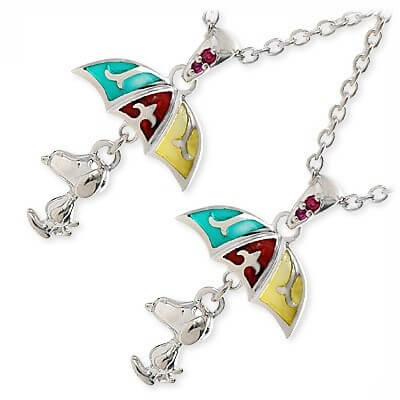 SAINTS シルバーペアネックレス