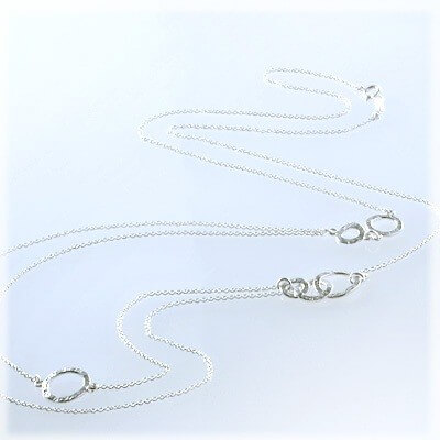 Blue Cat シルバーネックレス