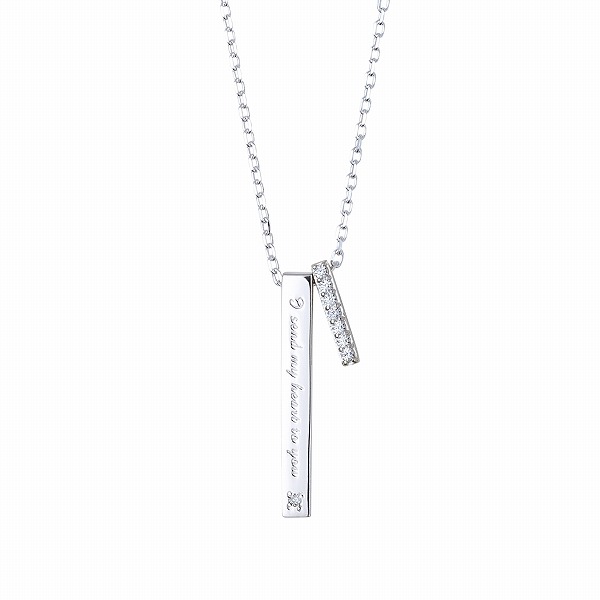 THE KISS シルバーネックレス