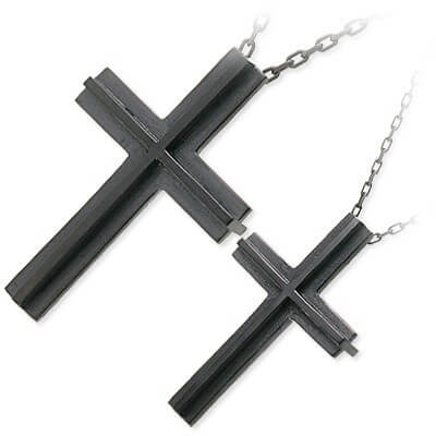 Blue Cat シルバーペアネックレス