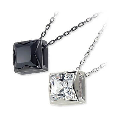 Blue Cat シルバーペアネックレス