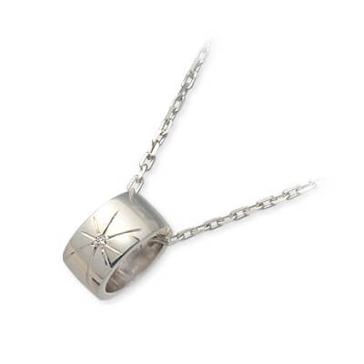 Blue Cat シルバーネックレス