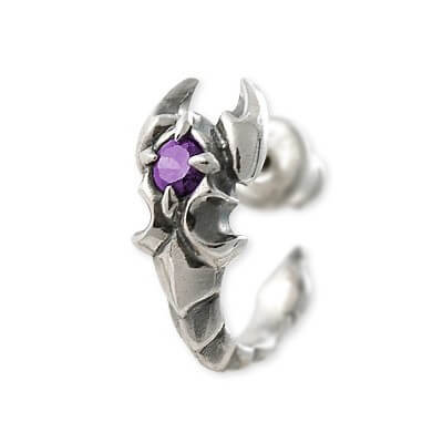 Bizarre シルバースタッドピアス(片耳用)