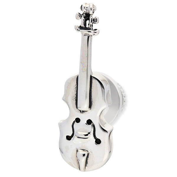 SATURNO シルバーピンバッチ(バイオリン)