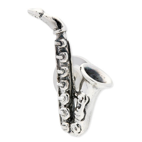 SATURNO シルバーピンバッチ(サックス)