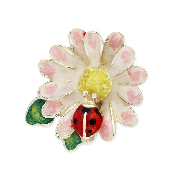 SATURNO シルバーピンバッチ(デイジー)