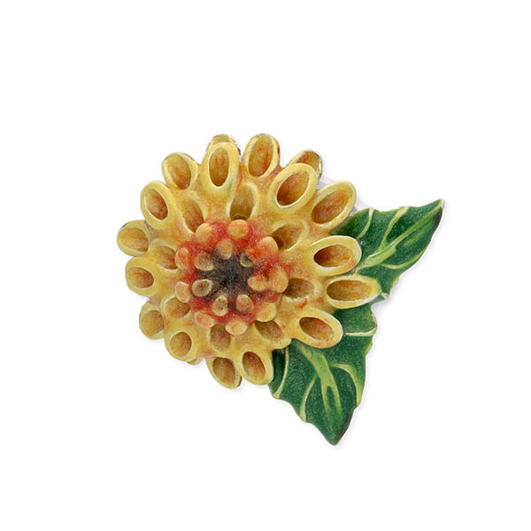 SATURNO シルバーピンバッチ(キク)