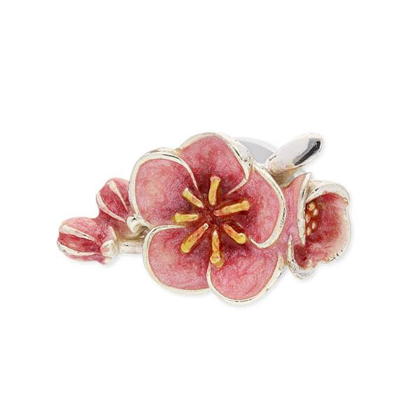 SATURNO シルバーピンバッチ(ウメ)