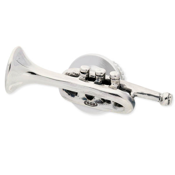 SATURNO シルバーピンバッチ(トランペット)