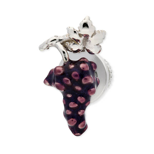 SATURNO シルバーピンバッチ(ブドウ)