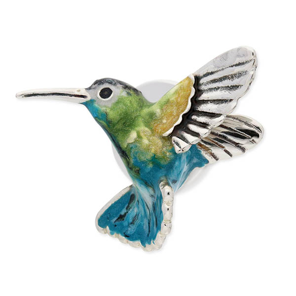 SATURNO シルバーピンバッチ(ハミングバード)