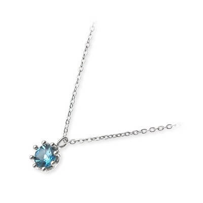 Blue Cat シルバーネックレス