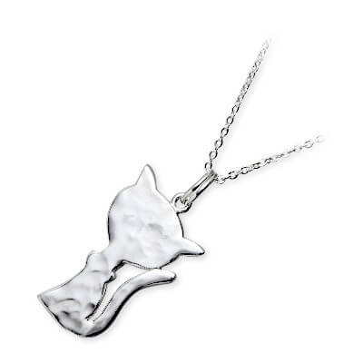 Blue Cat シルバーネックレス