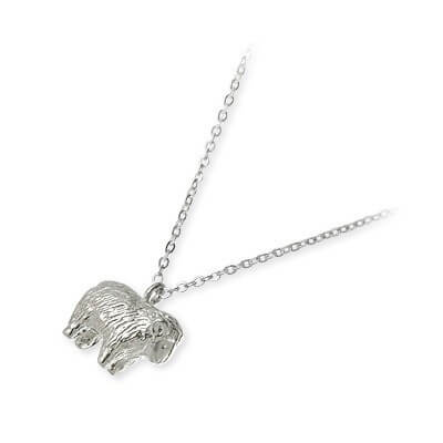 Blue Cat シルバーネックレス