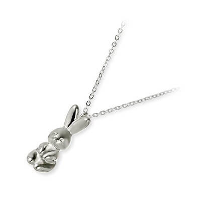 Blue Cat シルバーネックレス