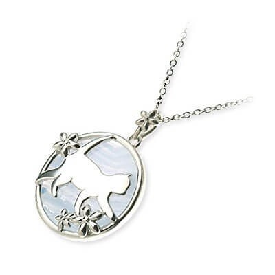 Blue Cat シルバーネックレス