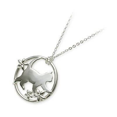 Blue Cat シルバーネックレス