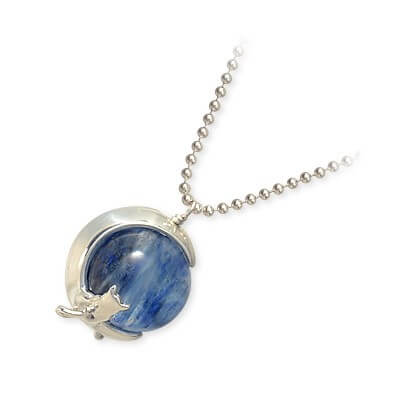 Blue Cat シルバーネックレス