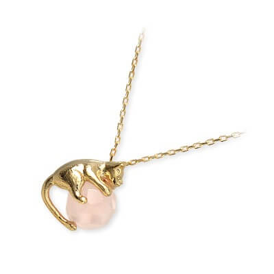 Blue Cat シルバーネックレス