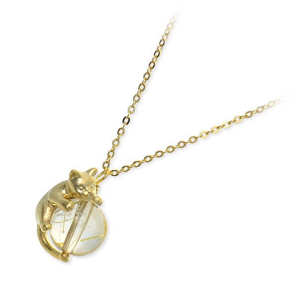 Blue Cat シルバーネックレス