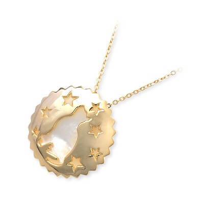 Blue Cat シルバーネックレス