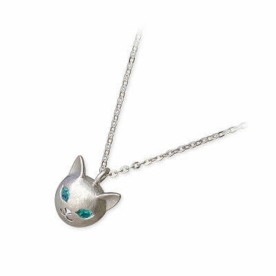 Blue Cat シルバーネックレス