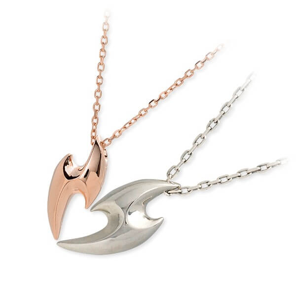 Blue Cat シルバーペアネックレス