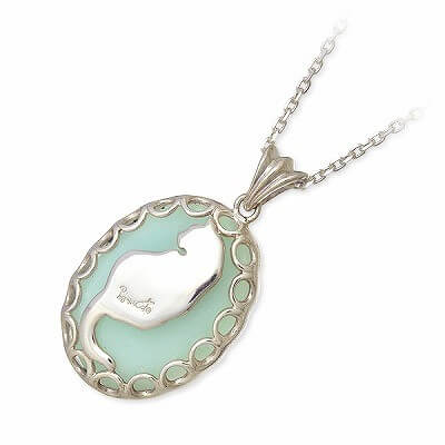 Blue Cat シルバーネックレス