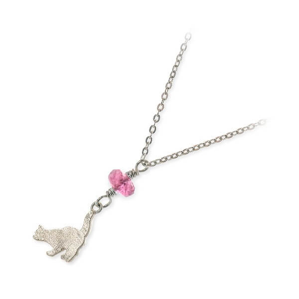 Blue Cat シルバーネックレス