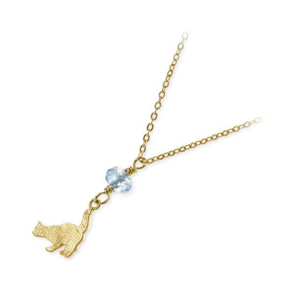 Blue Cat シルバーネックレス