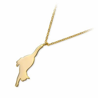 Blue Cat シルバーネックレス